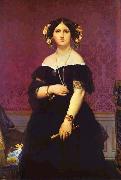 Portrait of Madame Moitessier Standing Jean Auguste Dominique Ingres